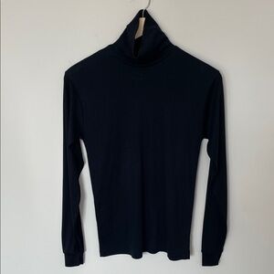 LeTigre Vintage Turtleneck Dacron Polyester Black